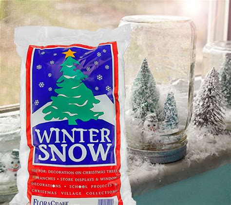 bagged fake snow|artificial snow for front yard.